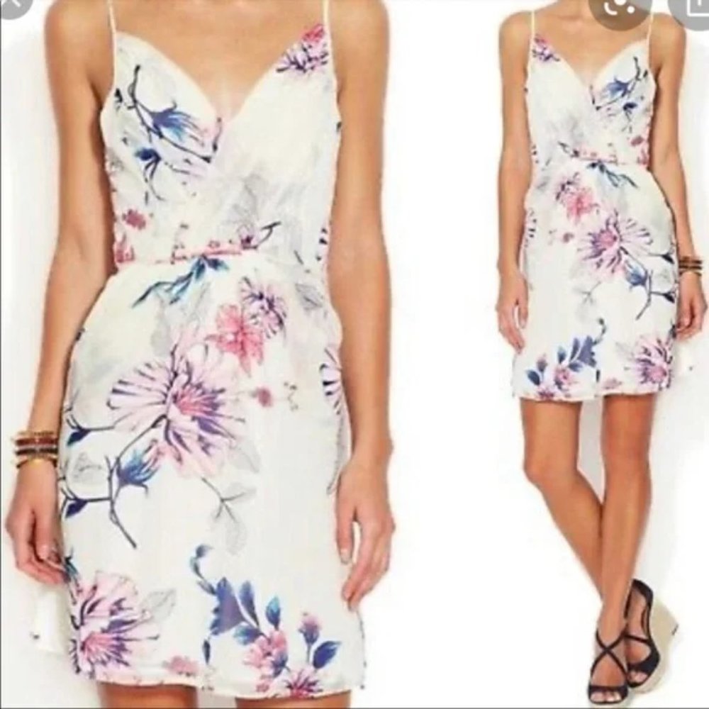 Yumi Kim Goddess Silk Dress Floral White